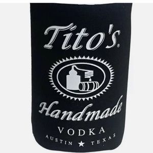 Titos Handmade Vodka Black Koozie